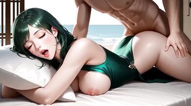 Hentai Blowjob Big Tits Asian Babe Gets Destroyed On Vacation AI
