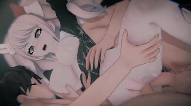 Junko Enoshima Gyaru Hentai Gush Creampie Big Ass Milf