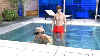 Sofia Watches Him Stretch Her Best Friend Girlfriend Slut Asshole Loose In The Pool Ep.12