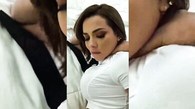 Busty Latina college friend with a big ass fucked in bed