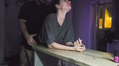 Fast Sex in Kitchen Gets Destroyed with Big Dick Blowjob Amateur HD
