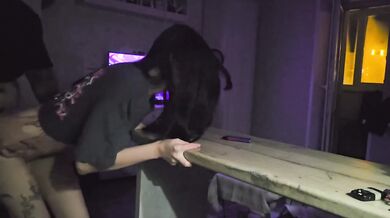Fast Sex in Kitchen Gets Destroyed with Big Dick Blowjob Amateur HD
