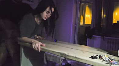 Fast Sex in Kitchen Gets Destroyed with Big Dick Blowjob Amateur HD