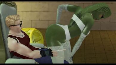 Sexy Snake Queen Gets Destroyed By Duke Nukem In Interracial Anal