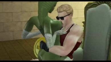 Sexy Snake Queen Gets Destroyed By Duke Nukem In Interracial Anal