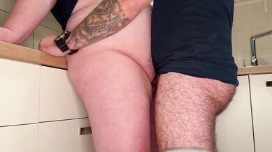 Rough German Amateur Small Dick Rubs Wet Pink Hairy Pussy Until Clit Orgasm