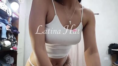 POV Latina Amateur Gushing Wet Sloppy Blowjob Destroyed By Gagging