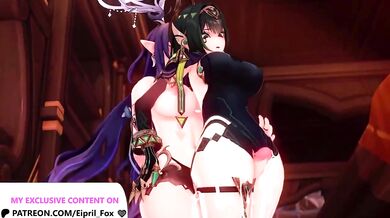 Lauma Destroyed By Cartoon Futa Nefer Lesbian Hentai Gushing Futanari