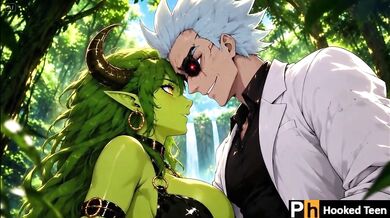 Uncensored Anime Destroyed by Devil Girl Rick Deepthroat Big Tits Amateur