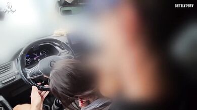 Public Car Sex Destroyed Choked Hot Italian MILF Amateur Exhibitionism Gently Perv