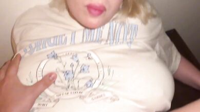 Amateur Blonde BBW Big Ass Big Tits Begging Creampie Step Fantasy No Condom