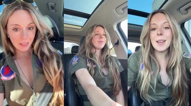 Halloween Drive Thru Orgasm Public Masturbation Girl Flashing Costume Pilot