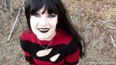 Kinky Goth Shows Ghostface Real Pleasure ATM and Facial
