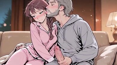 Stepdaddy destroys me gushing choked when Mom is gone animated