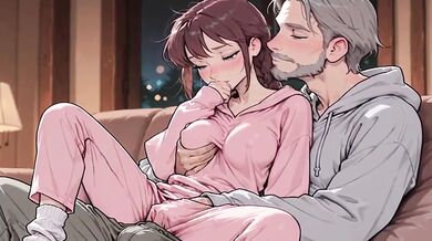 Stepdaddy destroys me gushing choked when Mom is gone animated
