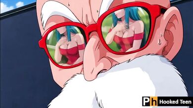 Forbidden Dragon Ball Hentai Master Roshi And Bulma Big Ass Big Tits Gushing Destroyed