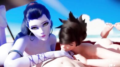 D.Va Widow Maker Tracer HMV PMV Compilation Destroyed Gushing Choked