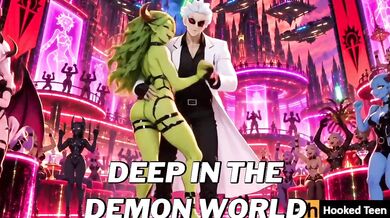 Evil Rick And Demon Girl Destroyed Hooked Teen With Big Boobs In Dark Anime Hentai Cartoon