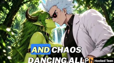 Evil Rick And Demon Girl Destroyed Hooked Teen With Big Boobs In Dark Anime Hentai Cartoon
