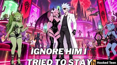Evil Rick And Demon Girl Destroyed Hooked Teen With Big Boobs In Dark Anime Hentai Cartoon
