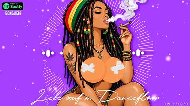 German Deutsches Reggae Love on the Dancefloor Cartoon