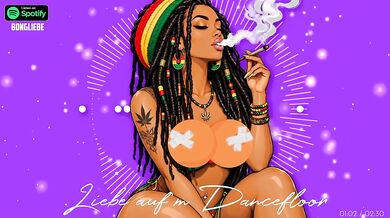 German Deutsches Reggae Love on the Dancefloor Cartoon