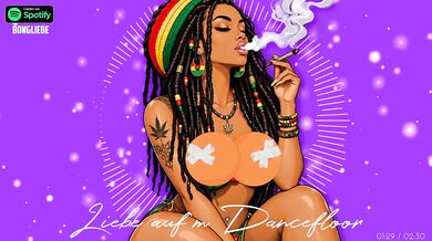 German Deutsches Reggae Love on the Dancefloor Cartoon