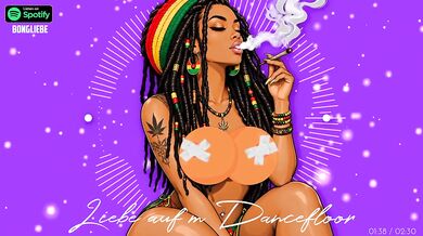 German Deutsches Reggae Love on the Dancefloor Cartoon