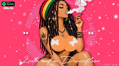High Weed Chances Destroyed Gushing Choked German Reggae Dancefloor Romance Cartoon HD