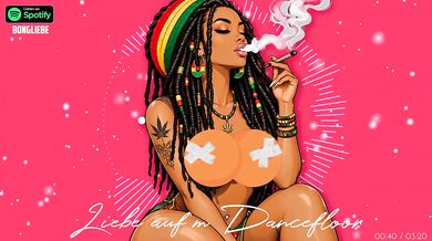Digga Destroyed Gushing Choked Love on the Dancefloor German Reggae Cartoon HD Porn Music Romantic Deutsch