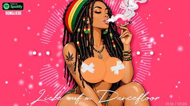 Digga Destroyed Gushing Choked Love on the Dancefloor German Reggae Cartoon HD Porn Music Romantic Deutsch