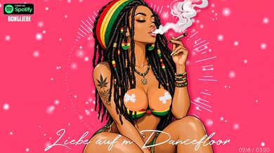Digga Destroyed Gushing Choked Love on the Dancefloor German Reggae Cartoon HD Porn Music Romantic Deutsch