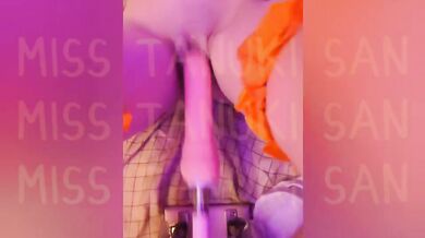 18 Year Old Witch Halloween Pumpkin Masturbates With Hard Machine Until Wild Orgasm