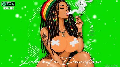 Graz Amateur German Reggae Romance Destroyed On Dancefloor In HD Cartoon