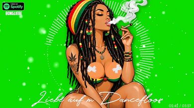 German Reggae Dancefloor Romance With Gushing Cartoon HD Porn