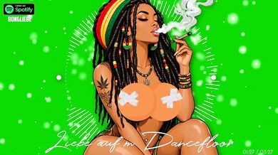 German Reggae Dancefloor Romance With Gushing Cartoon HD Porn