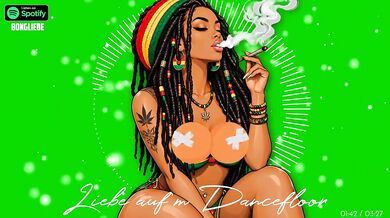 German Reggae Dancefloor Romance With Gushing Cartoon HD Porn