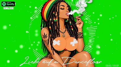 German Reggae Dancefloor Romance With Gushing Cartoon HD Porn