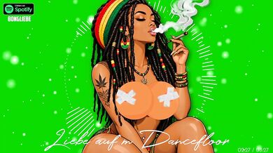 German Reggae Dancefloor Romance With Gushing Cartoon HD Porn