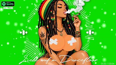 German Reggae Dancefloor Romance Destroyed by Gushing HD Cartoon Erotica