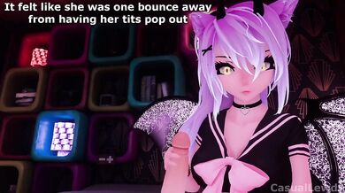 My Classmate Is Actually A Succubus Destroyed Gushing Choked Halloween Extra VRchat Hentai