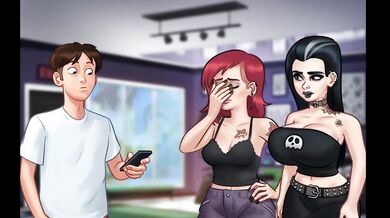 Summertime Saga Tattoo Shop Destroyed Gushing Cartoons Big Tits Creampie Gaming Milf