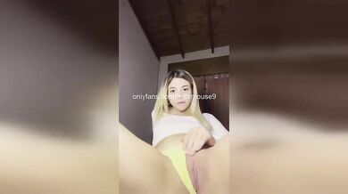 18yo Blonde Virgin First Squirt Orgasm Destroyed Sheets Gushing Wet Amateur POV HD