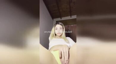 18yo Blonde Virgin First Squirt Orgasm Destroyed Sheets Gushing Wet Amateur POV HD