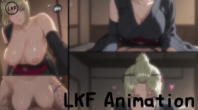 Tsukuyo Destroyed By Rough Blowjob Cumshot In Gintama Comic