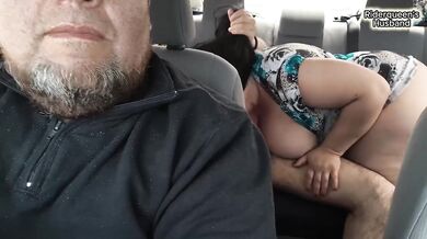 Cuckold Husband Watches MILF PAWG Uber Passenger Get Her Huge Ass Destroyed