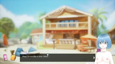 Verified Amateurs Play Video Game Hentai Visual Novel And Destroyed Beach Stories Vtuber Gushing Choked