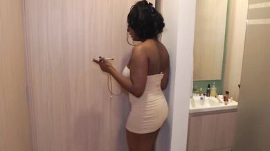 Ebony Latina Neighbor Destroyed Gushing Sloppy Deepthroat Cumshot Facial POV