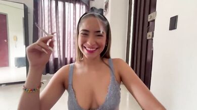 POV Paid Private Session Blonde Petite Amateur Smoking Cigarette Cumshot Deepthroat Swallow Hardcore