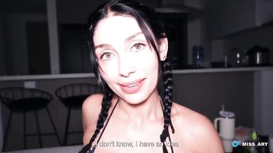 I Seduced My Stepbro for a Creampie Fit Colombian Babe with a Bubble Butt